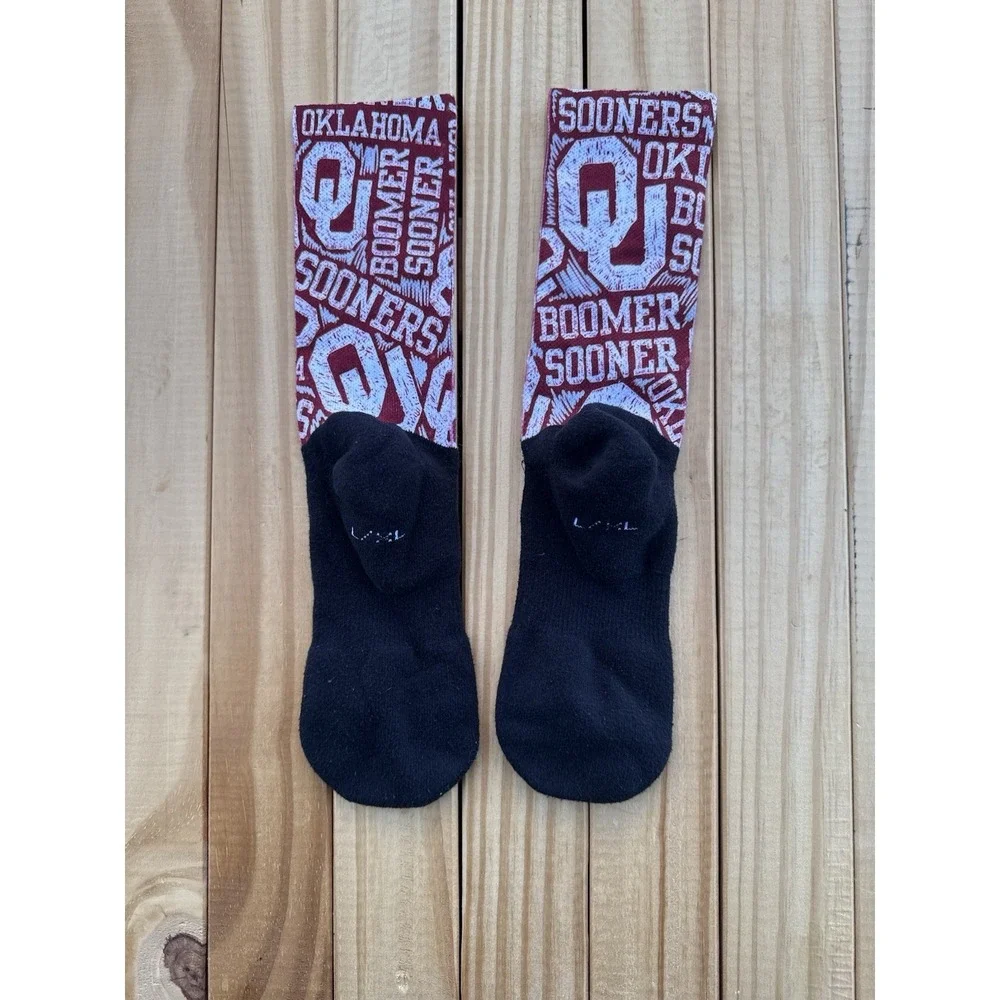 Rock‎ Em Oklahoma Logo Sketch Socks Size L/XL